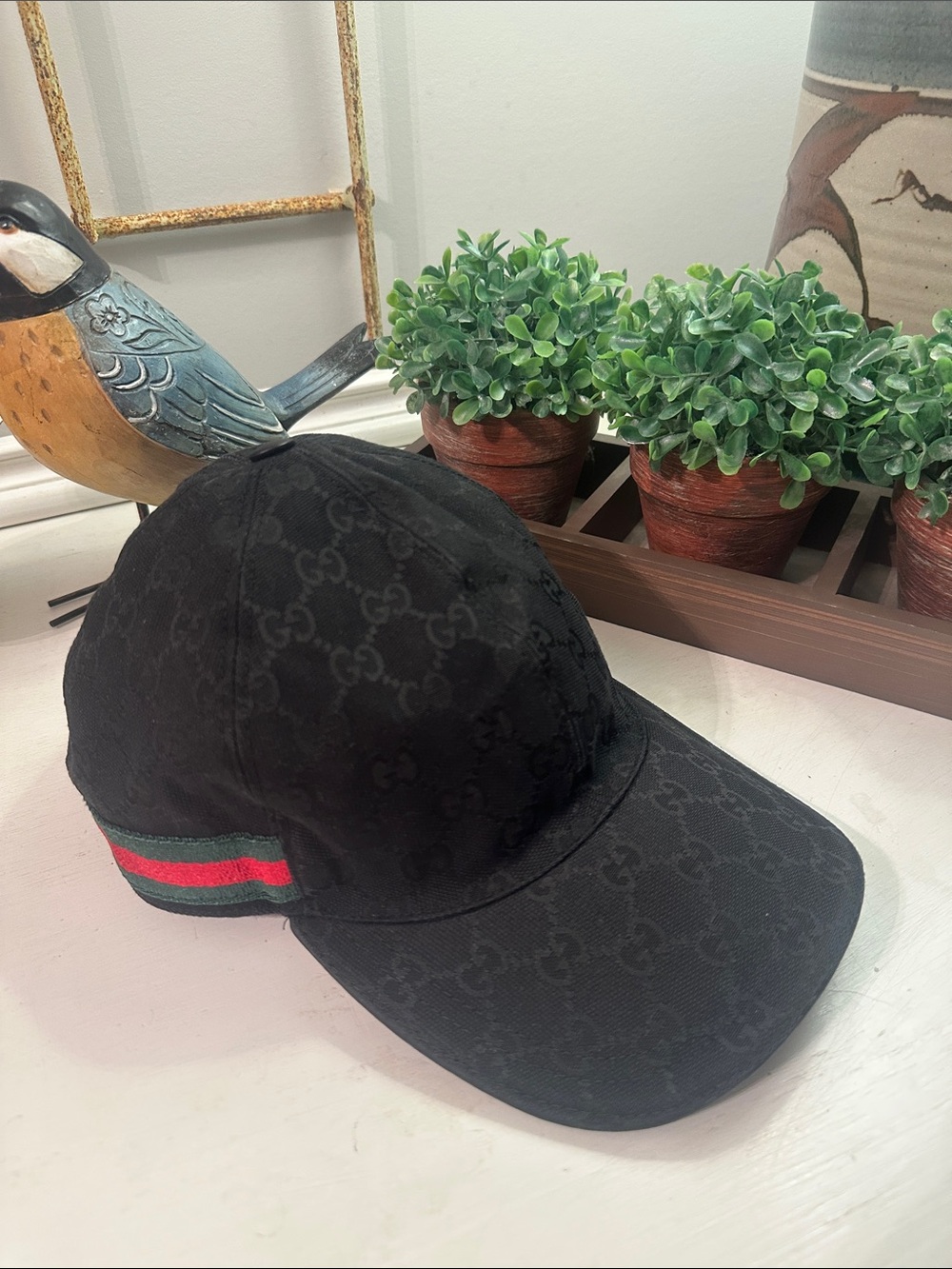 Gucci Black Signature Print with Web size Large 59